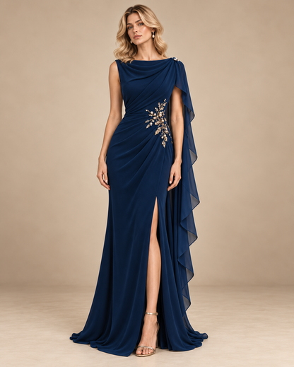 Sapphire Willow Column Gown Dress