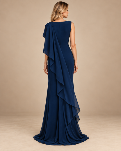 Sapphire Willow Column Gown Dress
